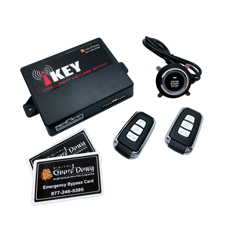 ikey Premier Push Button Start/Proximity Keyless Entry 2 Stage Alarm System by Digital Guard Dawg